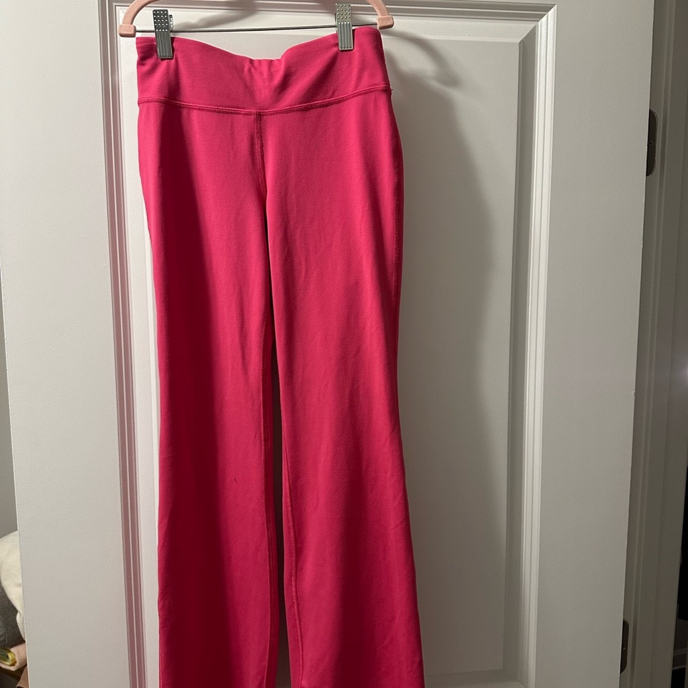 ATHLETA GIRL HIGH RISE CHIT CHAT FLARE PANT - Pink!